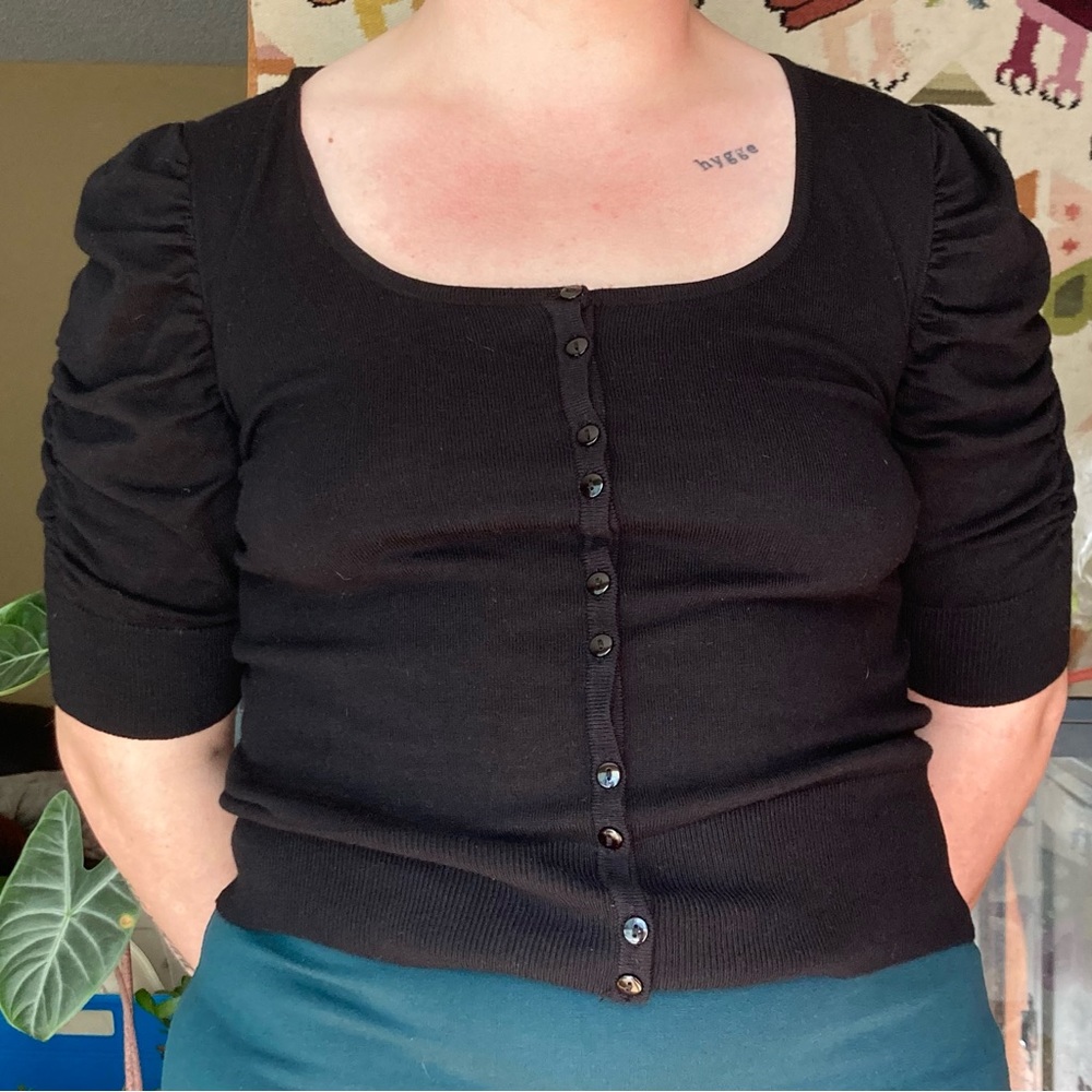 Black Sweater Blouse